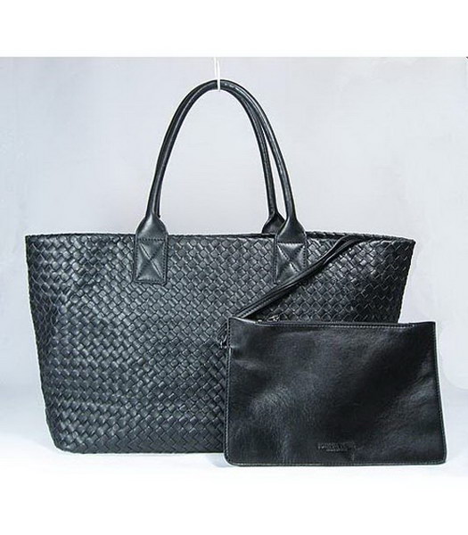 Bottega Veneta Grande Cabat_Black Pelle